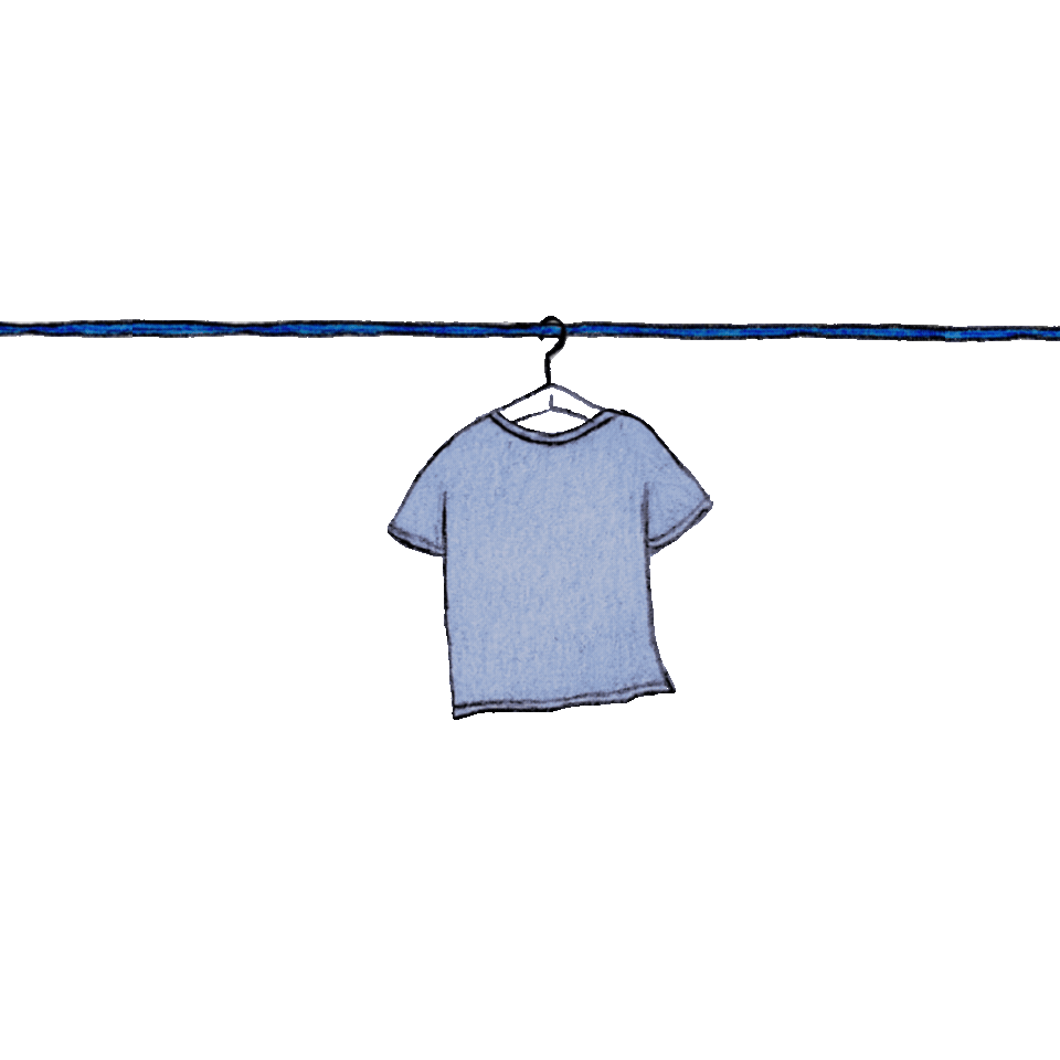 playera rosa blanca de jardín.