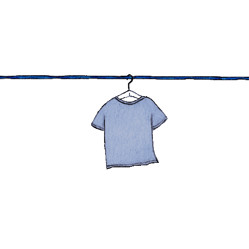 playera rosa blanca de jardín.