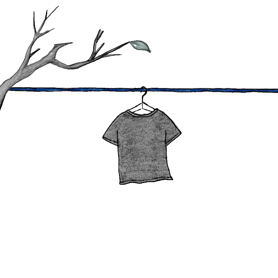playera hoja de árbol eucalipto.